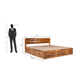 Arcadia Sheesham Wood Bed With Storage