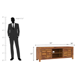 Arcadia Sheesham Wood TV Unit In Light Honey