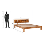 Arcadia Sheesham Wood Bed Without Storage