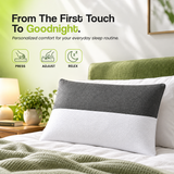 BetaRest Fiber Pillow in White – Ultra Soft, Breathable & Fluffy Bed Pillow for Peaceful Sleep (Size: 27x16 Inches)