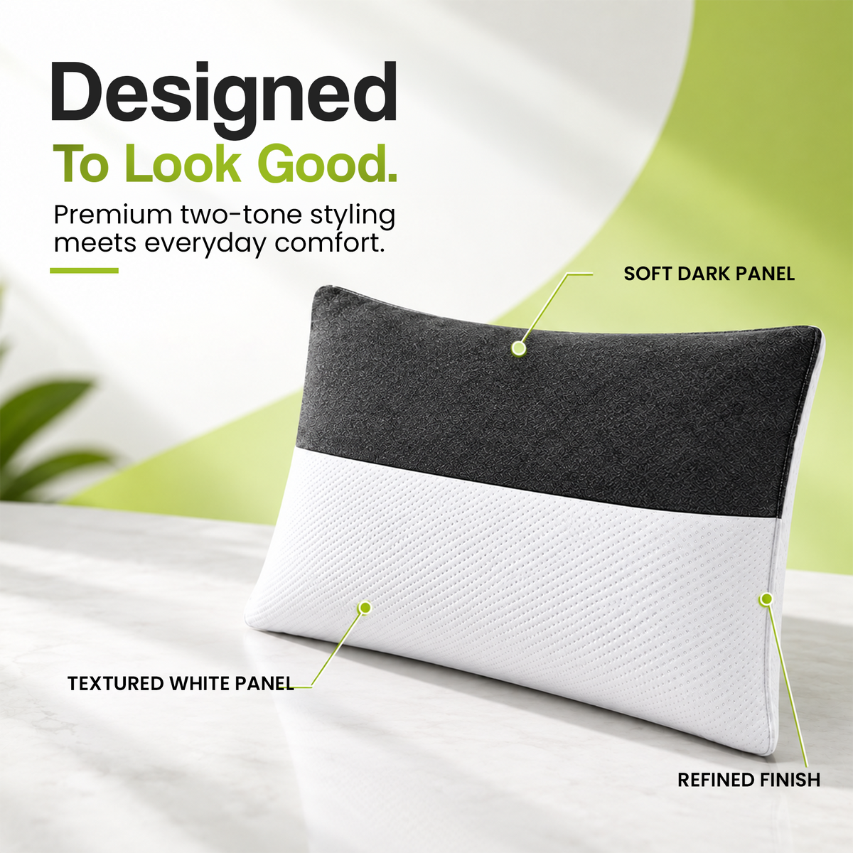 BetaRest Fiber Pillow in White – Ultra Soft, Breathable & Fluffy Bed Pillow for Peaceful Sleep (Size: 27x16 Inches)