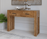 Aurorium Solid Wood 2 Drawer Console Table