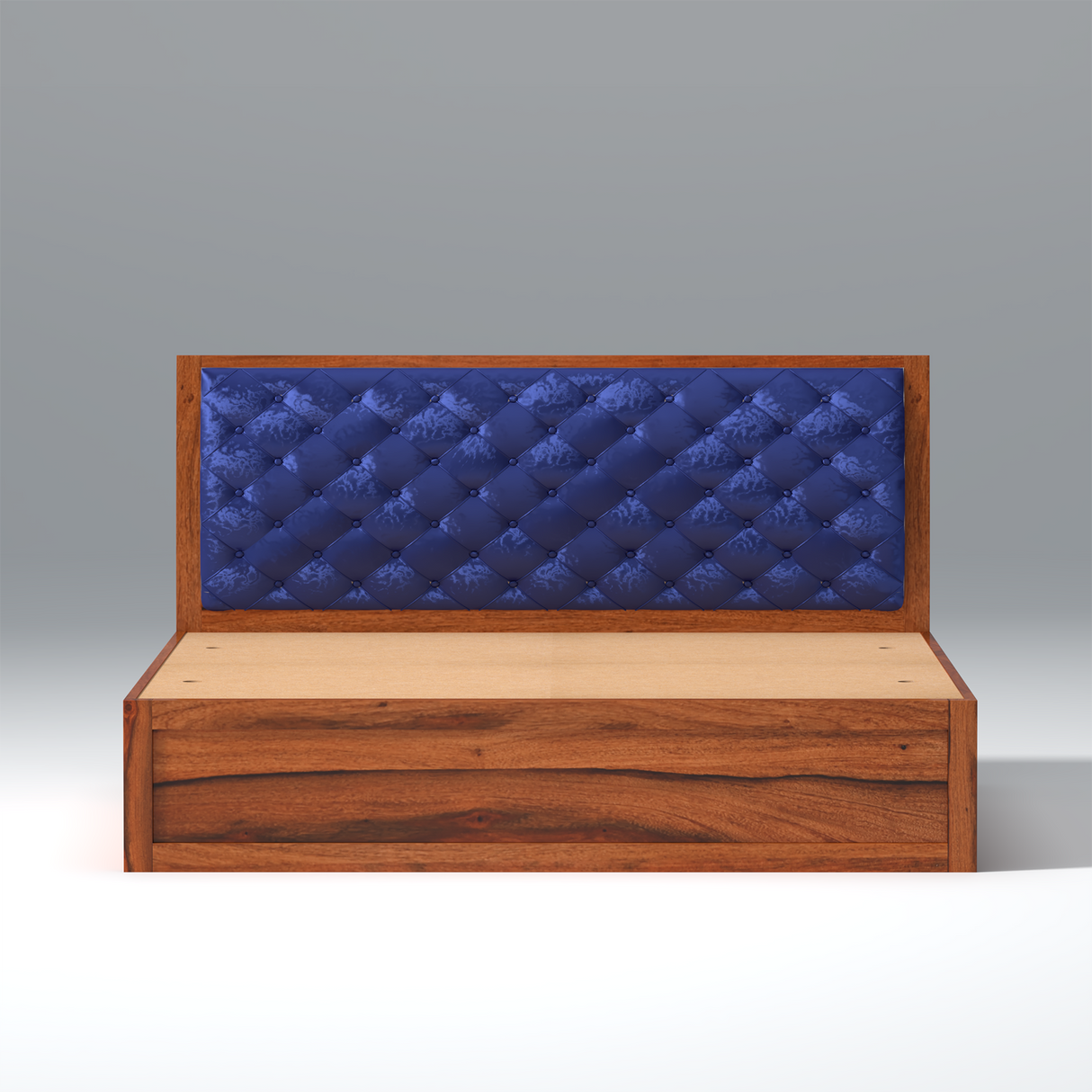 Eleganz Sheesham Wood Bed with Box Storage in Maharani Colour