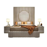 Sublime Upholstered Bed in grey Colour With Box Storage