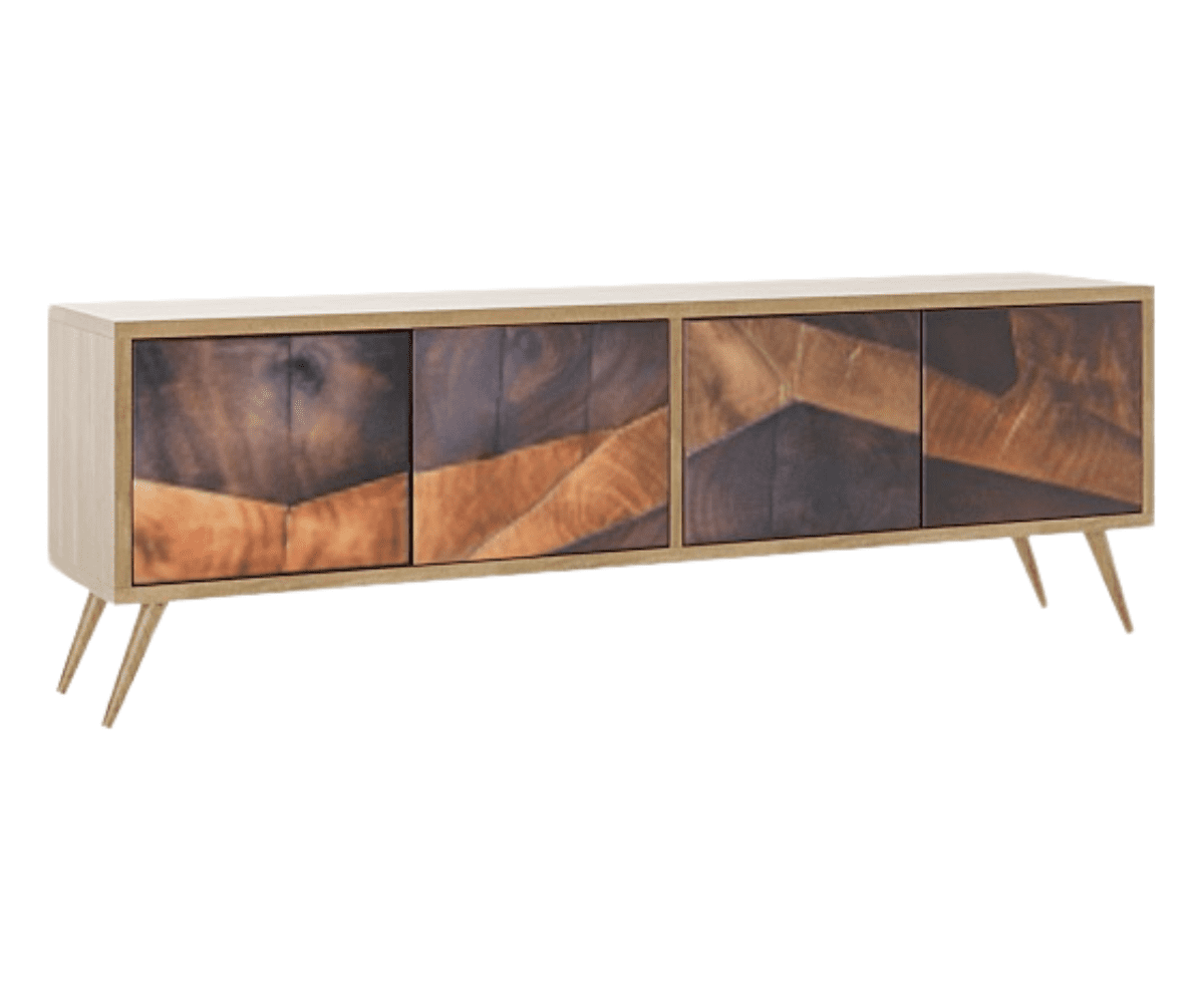 BritVision Luxury Solid Wood TV Unit