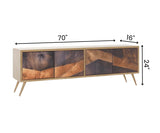 BritVision Luxury Solid Wood TV Unit