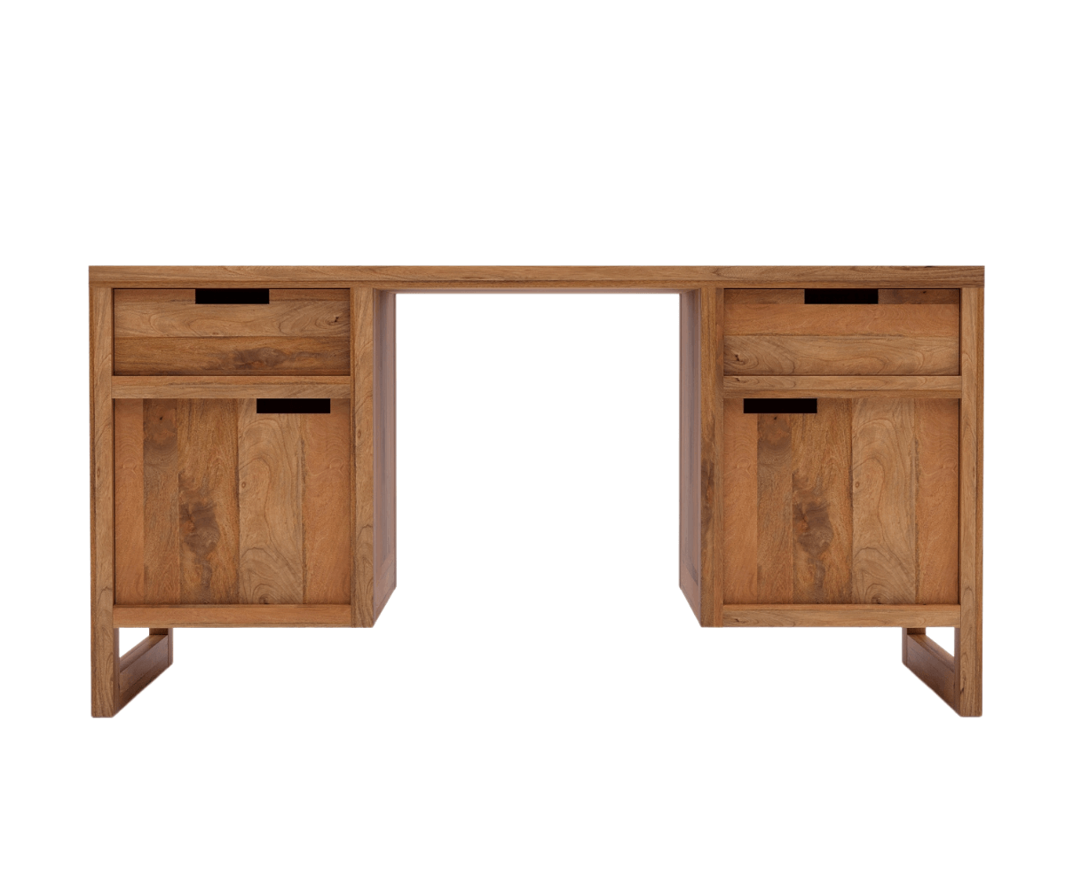 Cedarchron Wooden Office Desk | Luxury Office Desk with Storage