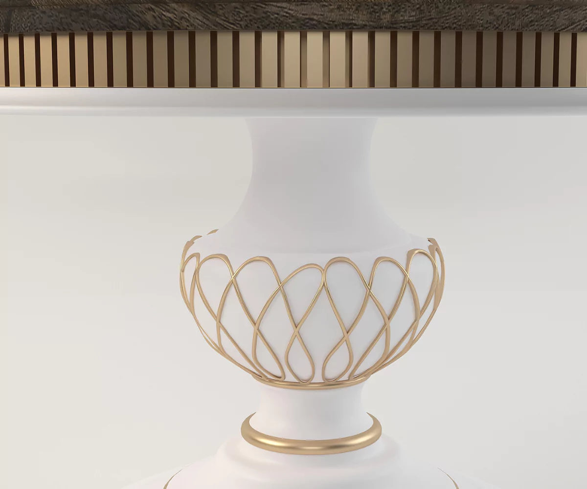 Celestiva Luxury Solid Wood Round Dining Table