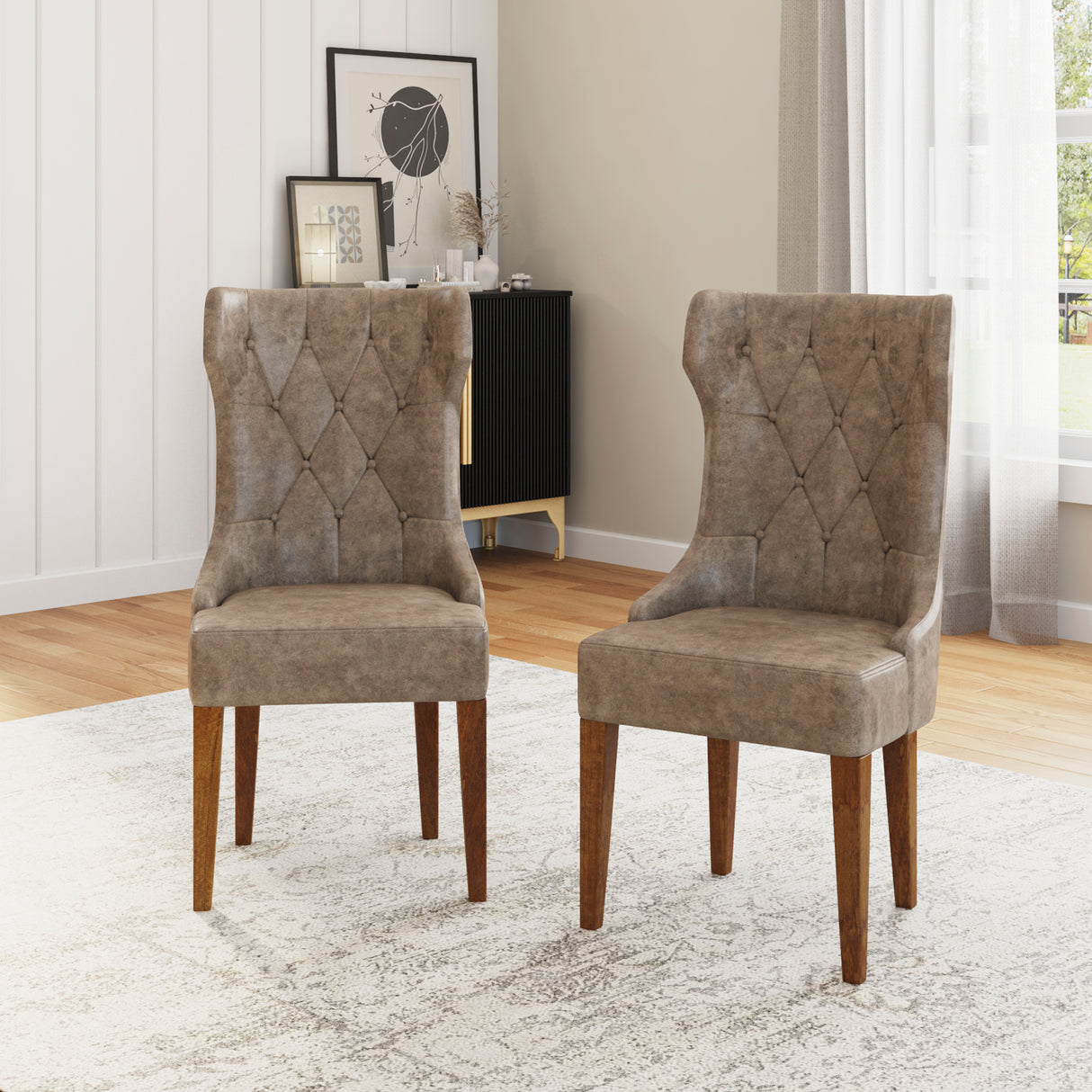 Caelistra Upholstered Dining Chairs (Set of 2)