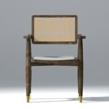 Feast Mangowood Set of Two Chair in Brown Grey colour