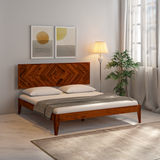 Reposa Sheesham Wood Beds Non-Storage In Walnut