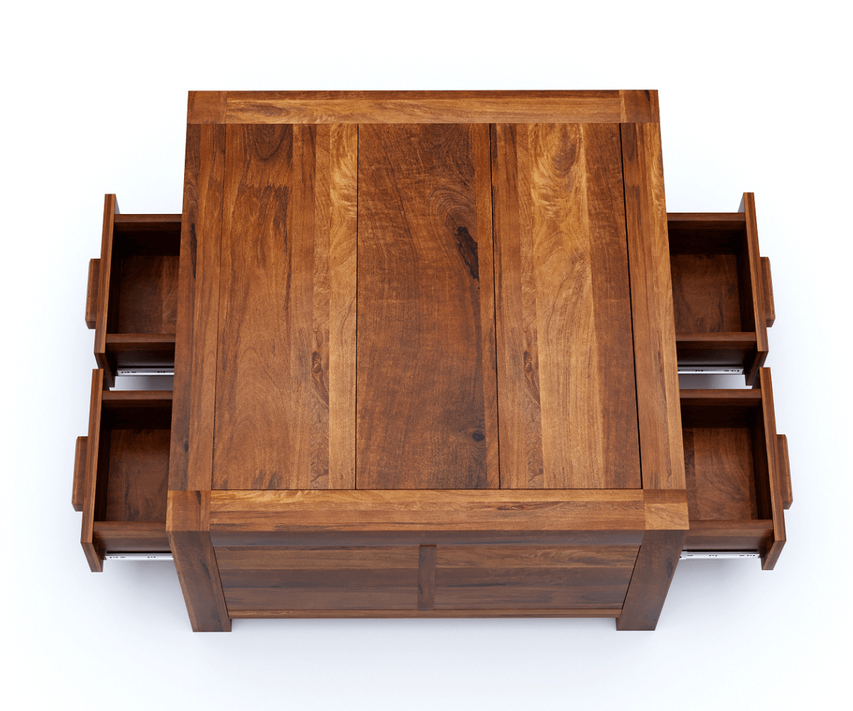 Clifton Solid Wood Square Coffee Table