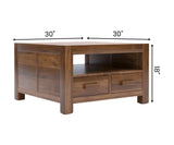 Clifton Solid Wood Square Coffee Table