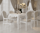 Countryside Solid Wood Luxury White Dining Set