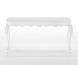 Countryside Solid Wood Luxury White Dining Set - Only Table Front View