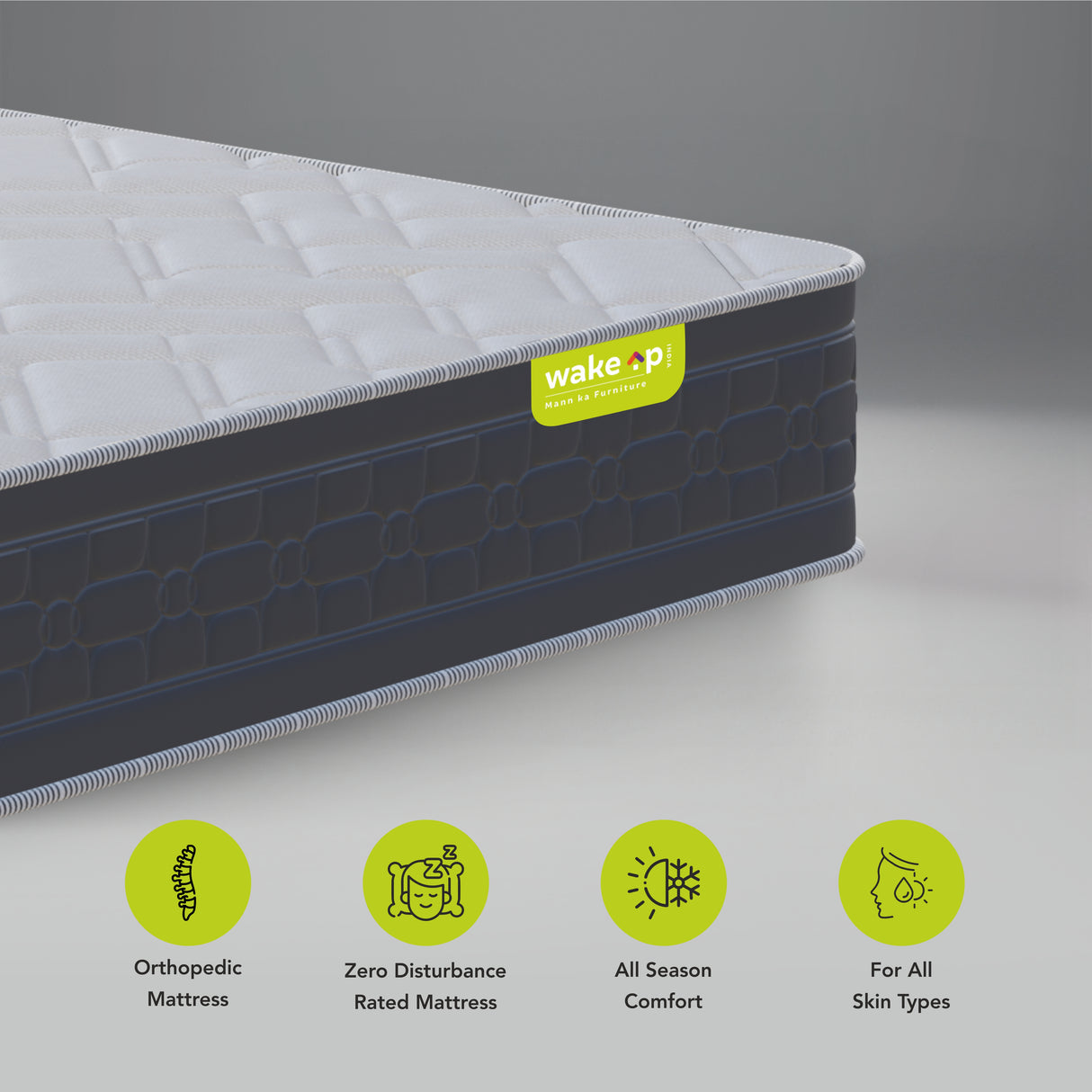 Dreamsway Pocket Spring, Quilting Foam Mattress White and Grey