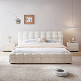 Maple Upholstered Bed in beige Colour With Box Storage