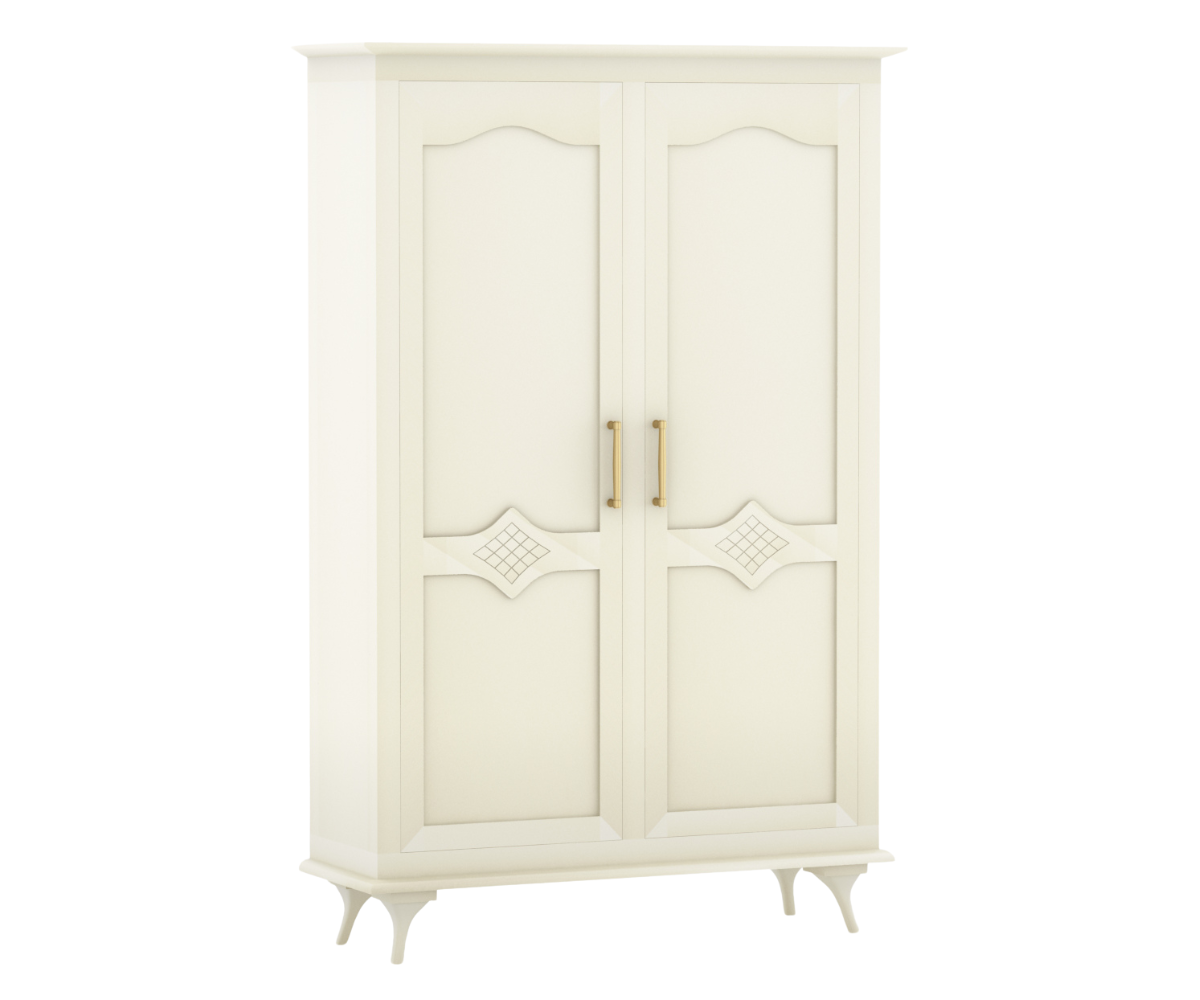 Ecluvin White 2 Door Wardrobe