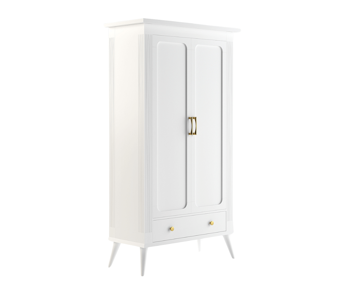 Luxury White 2 Door Wardrobe | Wardrobe for Bedroom