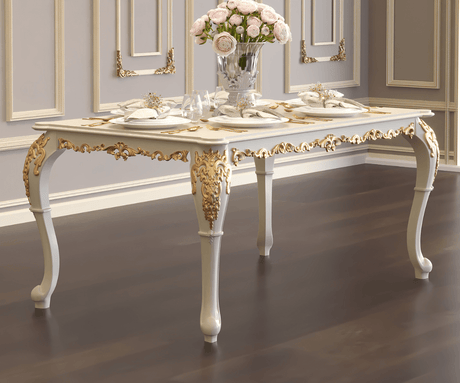 Exquisite Solid Wood Modern Luxury Dining Table