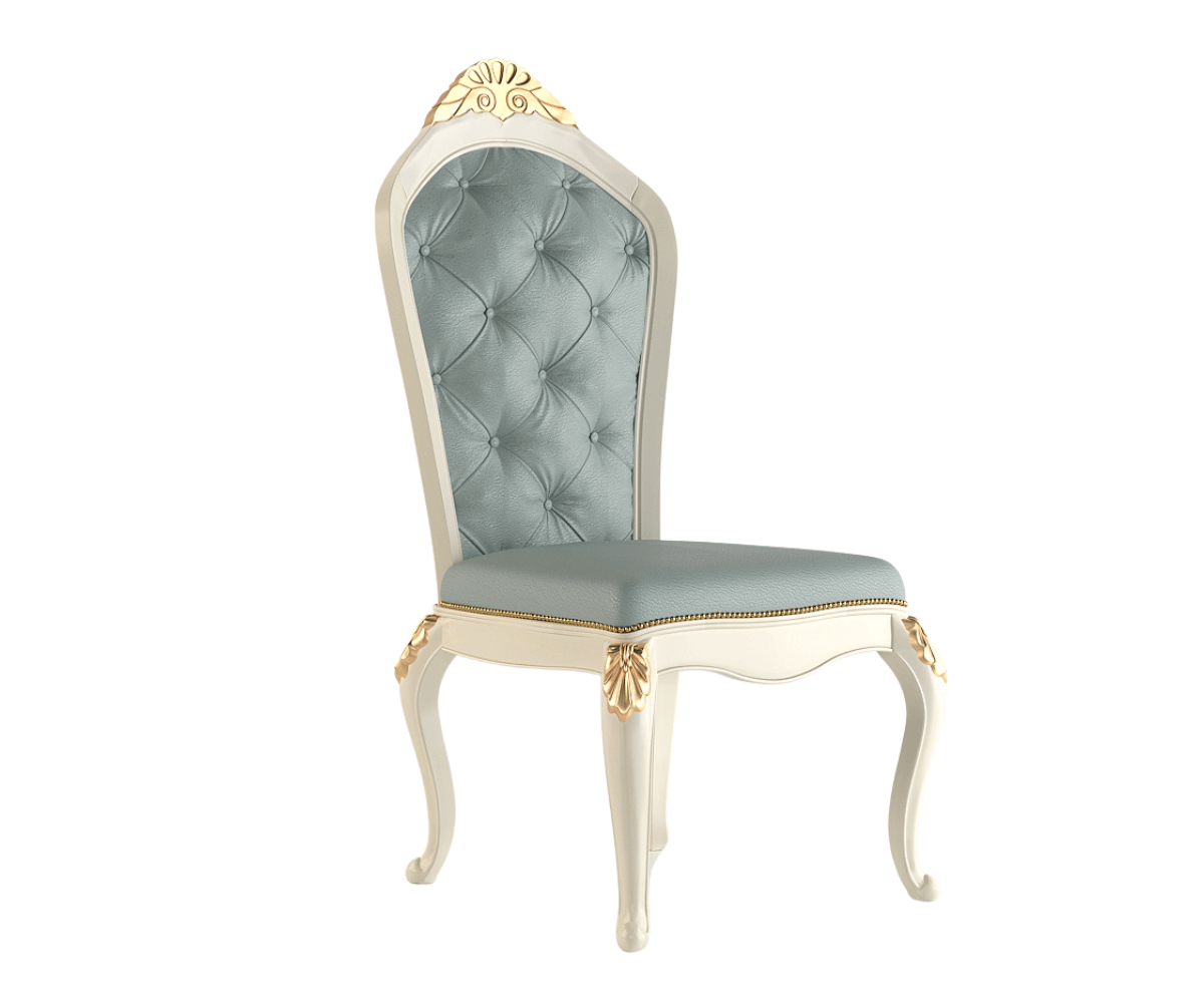 Exquisite Solid Wood Luxury Upholstered Chair