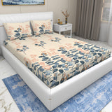 Wakeup INDIA StyleNest Digital Print Premium Cotton King Size Bedsheet with Two Pillow cover