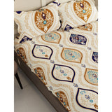 Wakeup INDIA StyleNest Printed Premium Cotton Queen Size Bedsheet with Two Pillow cover