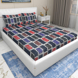 Wakeup INDIA StyleNest Ethnic Motifs Premium Cotton Queen Size Bedsheet with Two Pillow cover