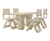 Felvian Solid Wood Dining Table Set