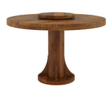 Fexoria 6 Seater Round Dining Table, Side View.