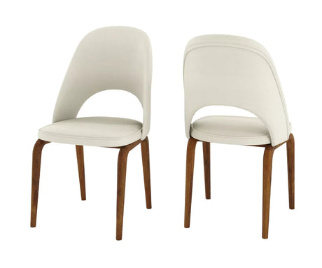 Fexoria Fabric Dining Chairs Set of 2 - Front and Back