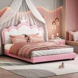 Savvy Upholstered Bed in light pink Colour Without Box Storage