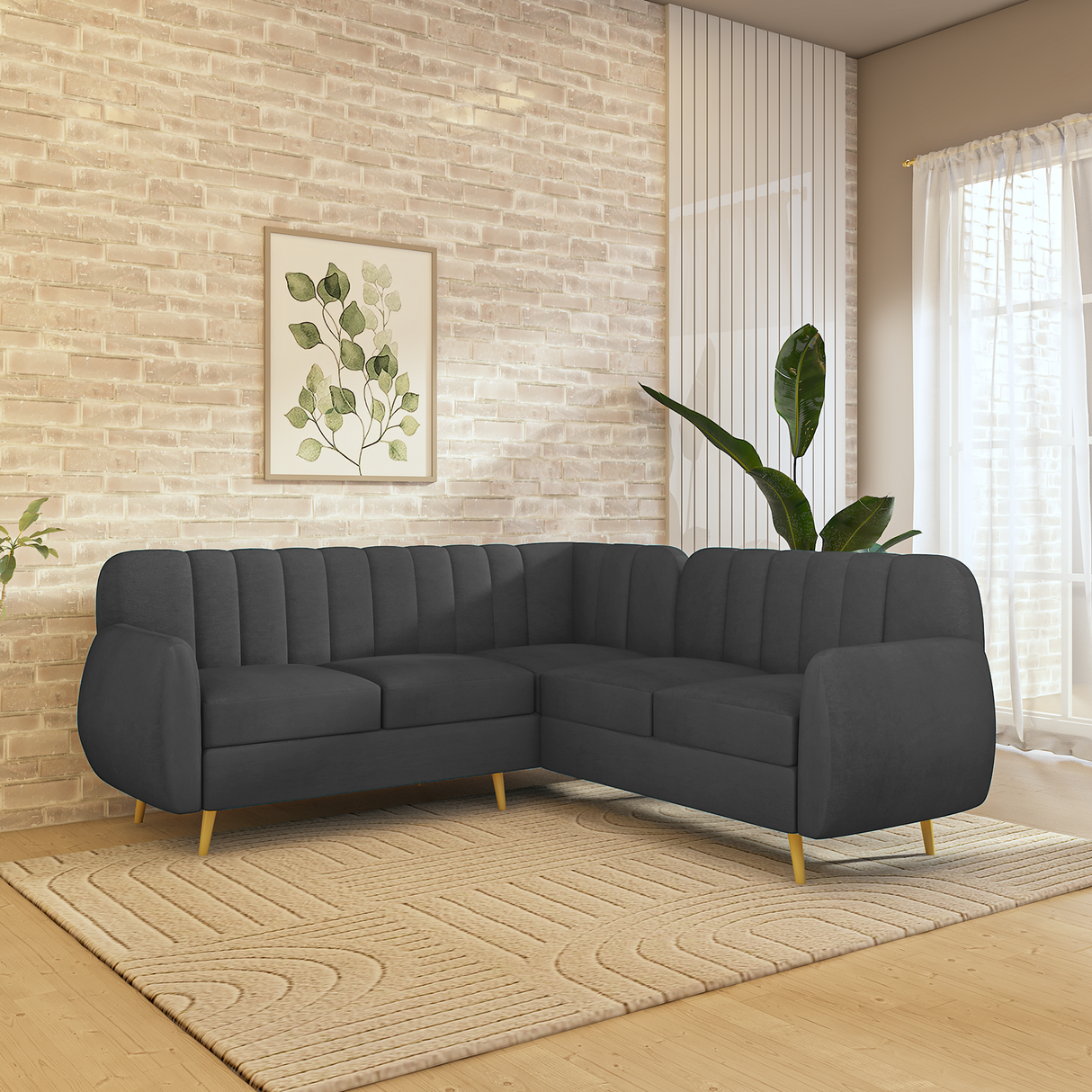 Hazy High Density Foam Sofa Set