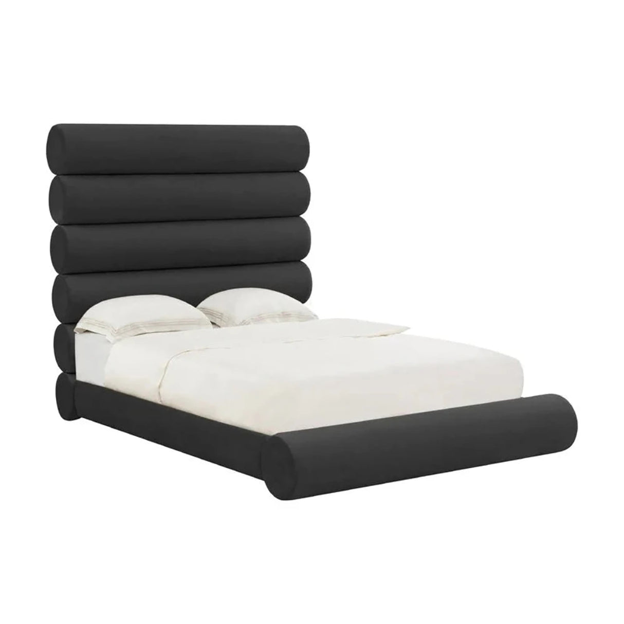 Aspen Upholstered Bed in black Colour With Box Storage