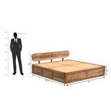 Serenity Aara Cut Bed Mango And Acacia Wood In Finish Natural