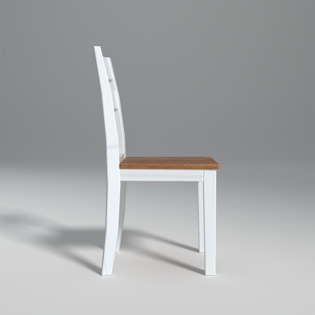 Flay Mango Wood Chair Natural and White Finish