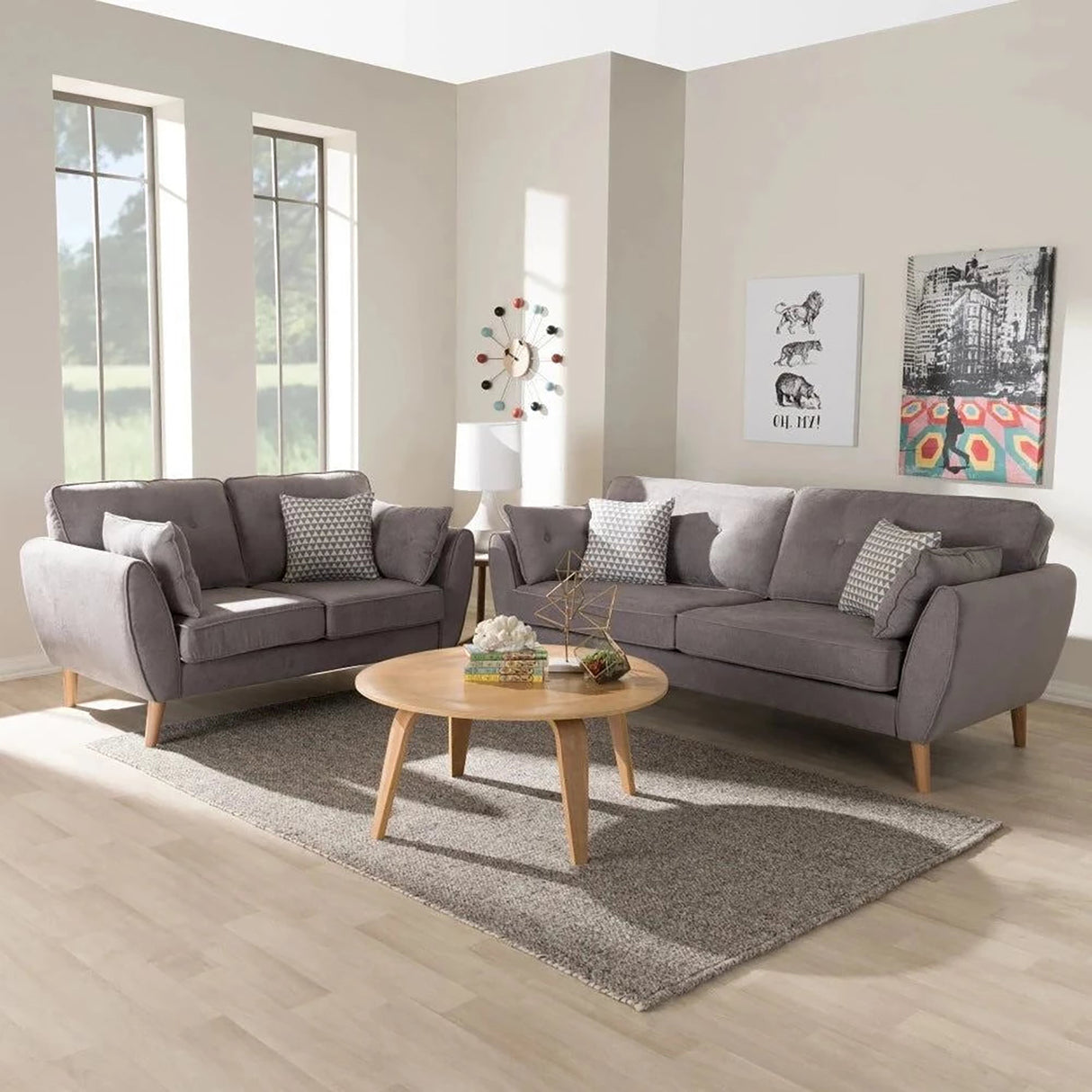 Driftix 3 Seater Sofa in Grey colour