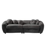 Garnitura 3 Seater Sofa in grey colour