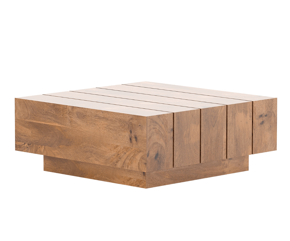 NaturEdge Wooden Square Coffee Table