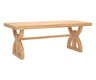 Nexlan Wooden Dining Table for 6, Natural Finish.