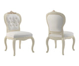 Nyxor Luxury Upholstered Dining Chairs - Beige Finish