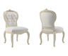 Nyxor Luxury Upholstered Dining Chairs - Beige Finish