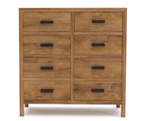 Orion Solid Wood 8 Drawer Chest | Wooden Chest of Drawer