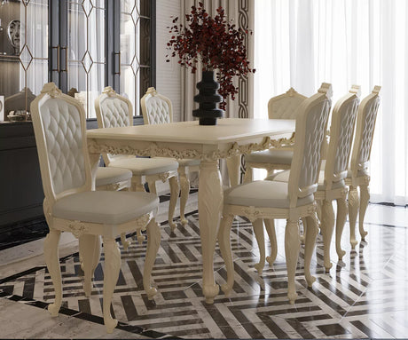 Oxfordian Odyssey Luxury Dining Table Set, Realistic View.