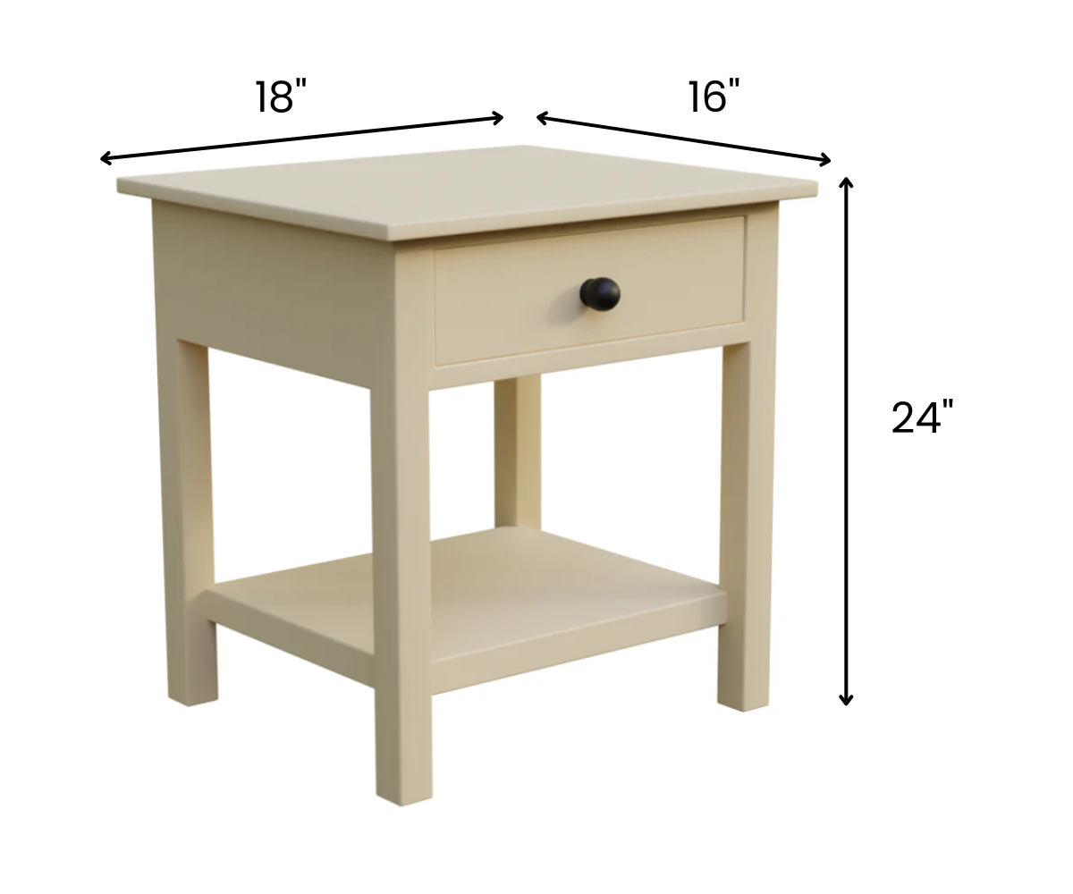 Windsor Whirl Bedside Table 