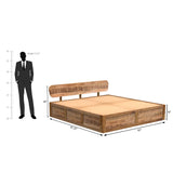 Serenity Aara Cut Bed Mango And Acacia Wood In Finish Natural