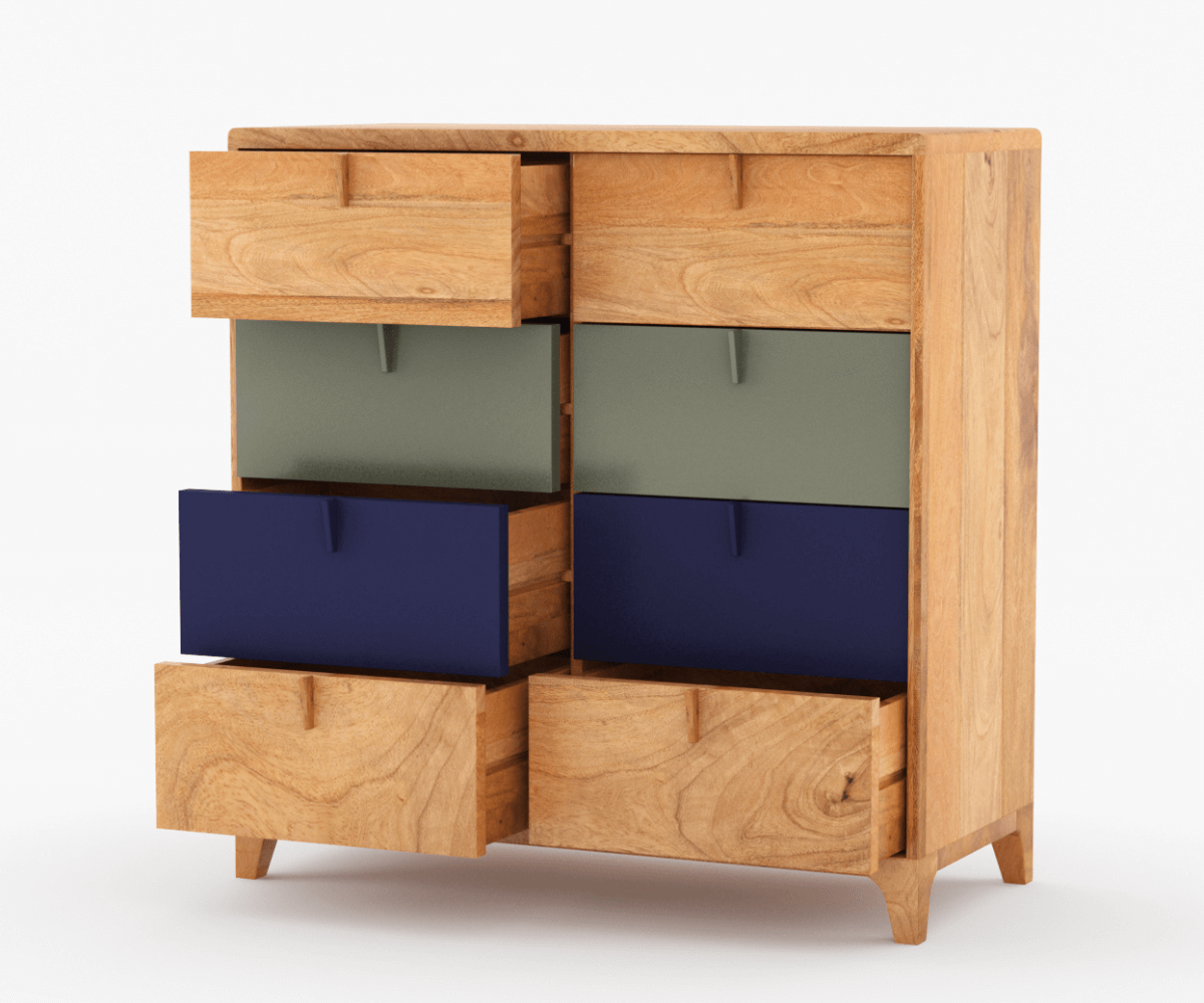 Rivendale Wooden Chest of Drawers | 8 Drawer Chest