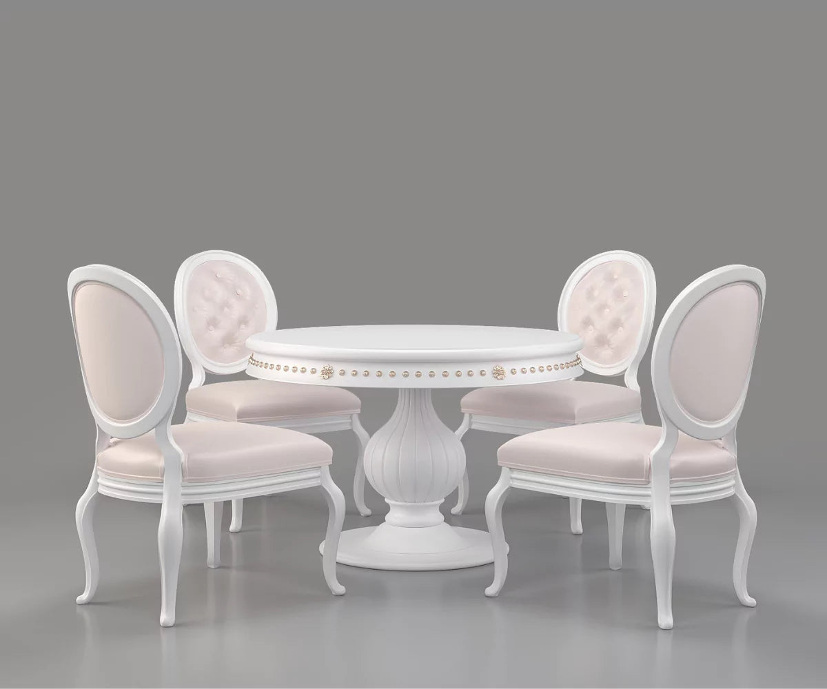 Ryvox Luxury Solid Wood Round Dining Table