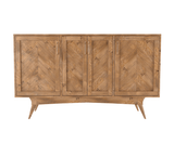 Thyxel Solid Wood 4 Door Sideboard Cabinet