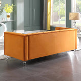 Modish 3 Seater Sofa in Orange colour